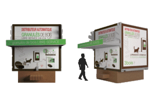 distributeur automatique de granulés de bois