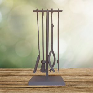 Serviteur cheminée poêle 4 accessoires